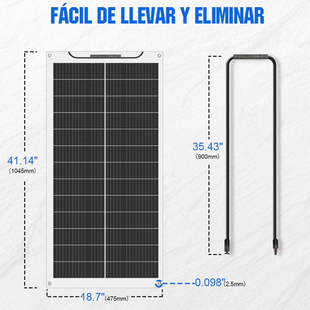 100W 12V Panel Solar Mono Flexible - Image 5