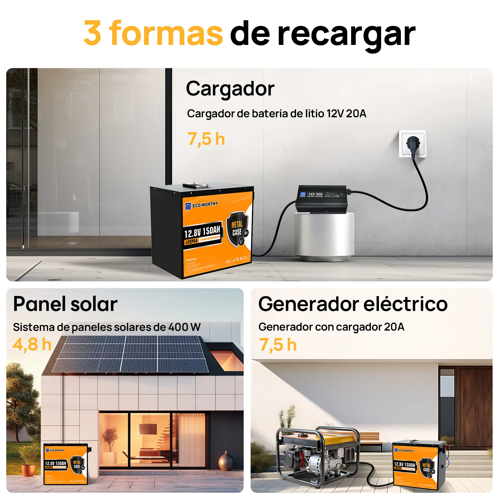 Batería Litio LiFePO4 12V 150Ah Con Protección Contra Bajas Temp por Bluetooth - Image 8