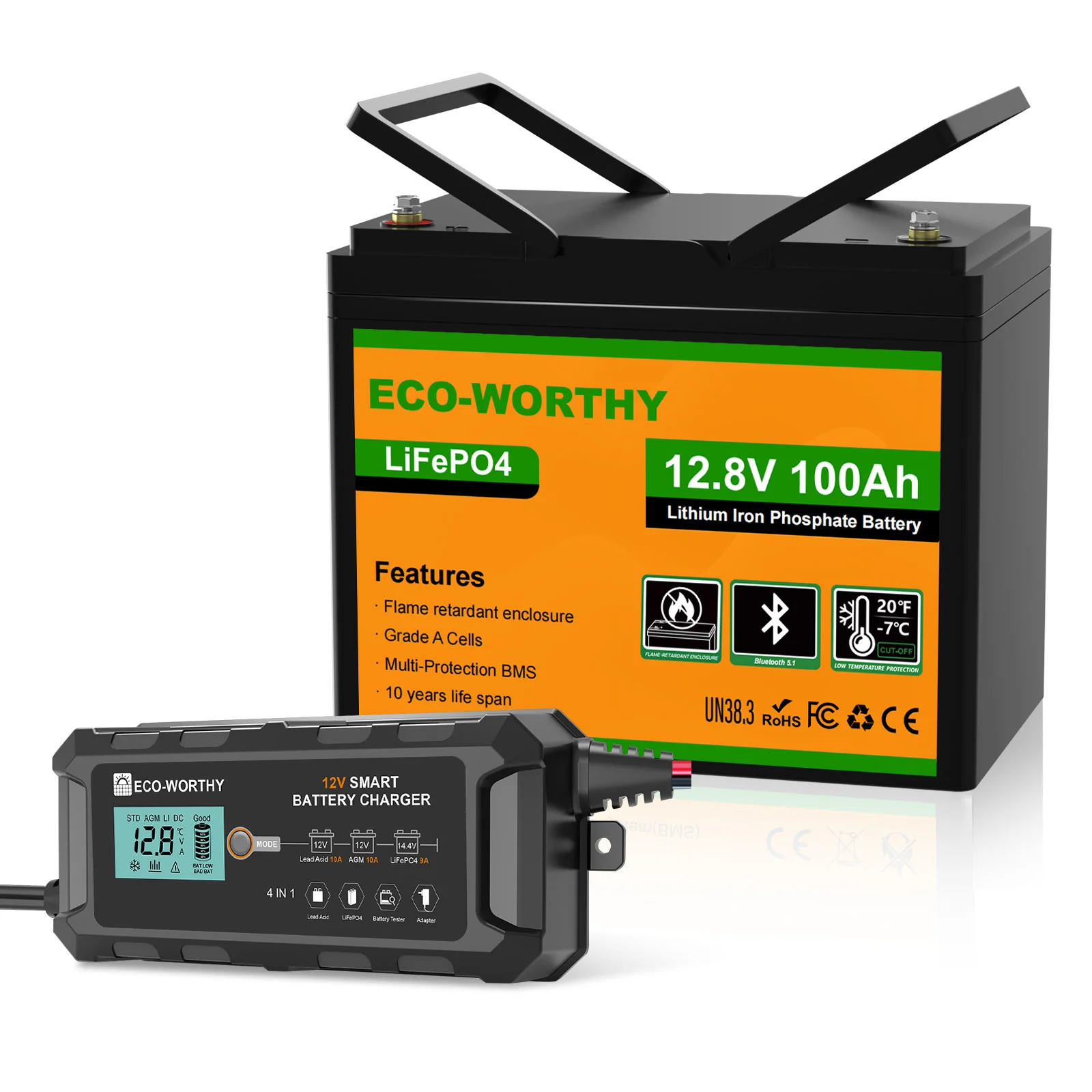 Batería Litio LiFePO4 12V 100Ah con Bluetooth - Image 4