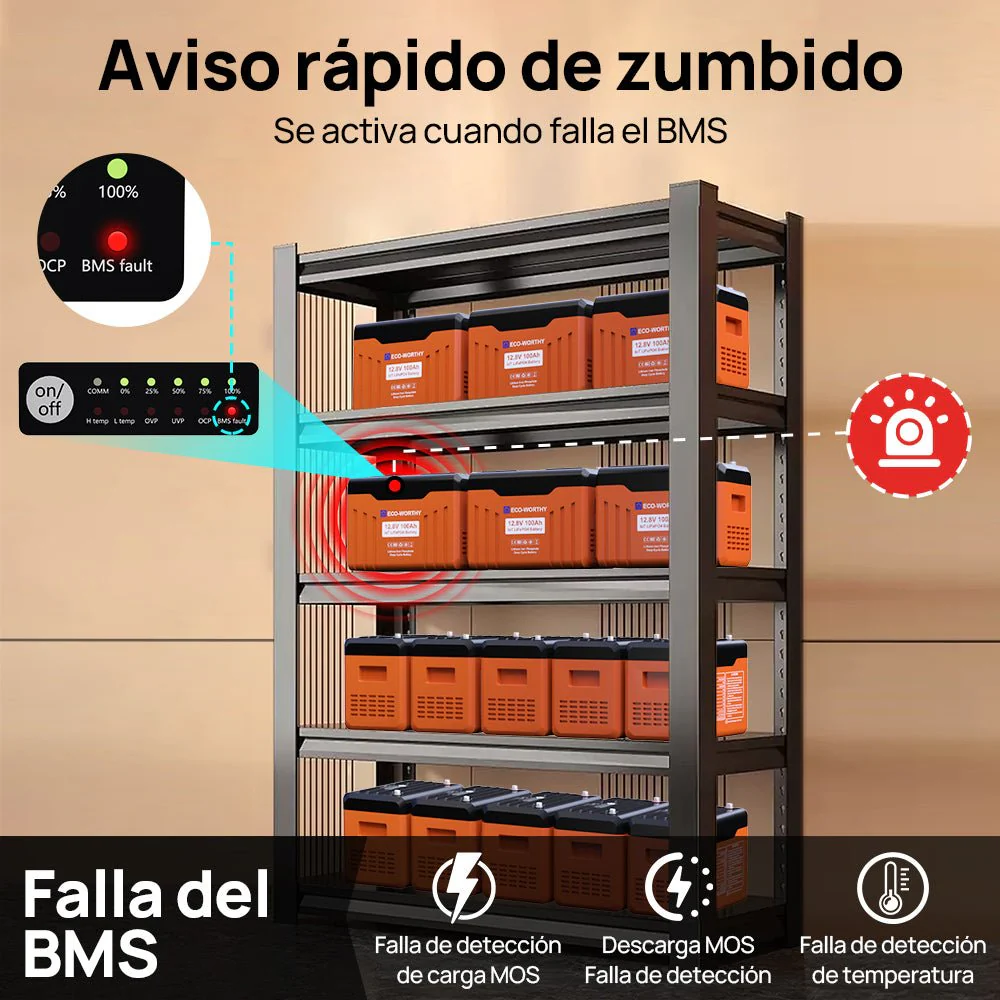 Batería Litio LiFePO4 12V 100Ah Con Bluetooth - Image 3