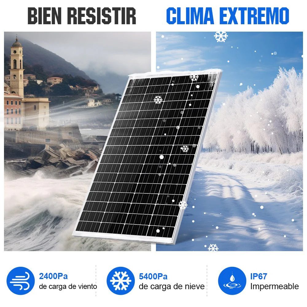 Kit Solar Aislada 340W 12V con 40A DC a DC Charger MPPT Batería Cargador - Image 5
