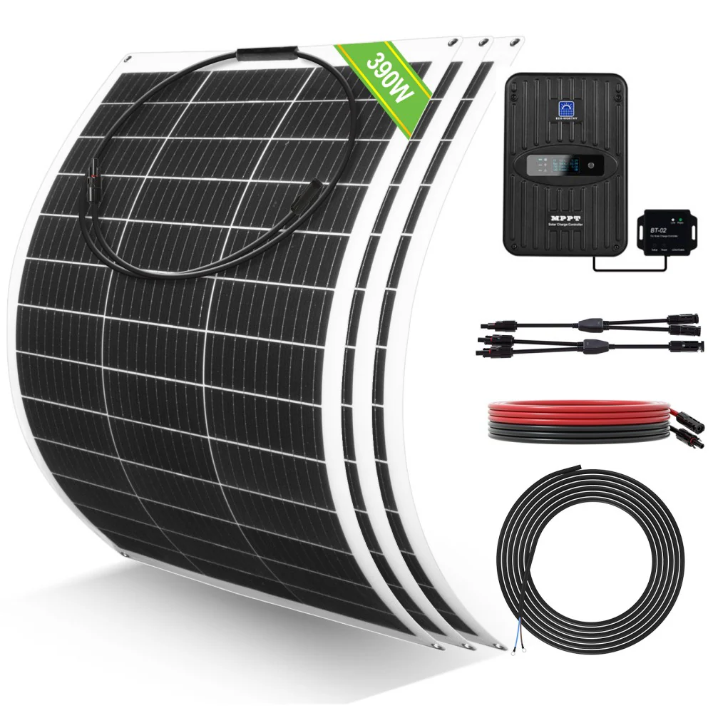 Kit Solar Para Embarcaciones Y Barcos 130W 260W 390W 520W 12V con Placas Flexibles - Image 3