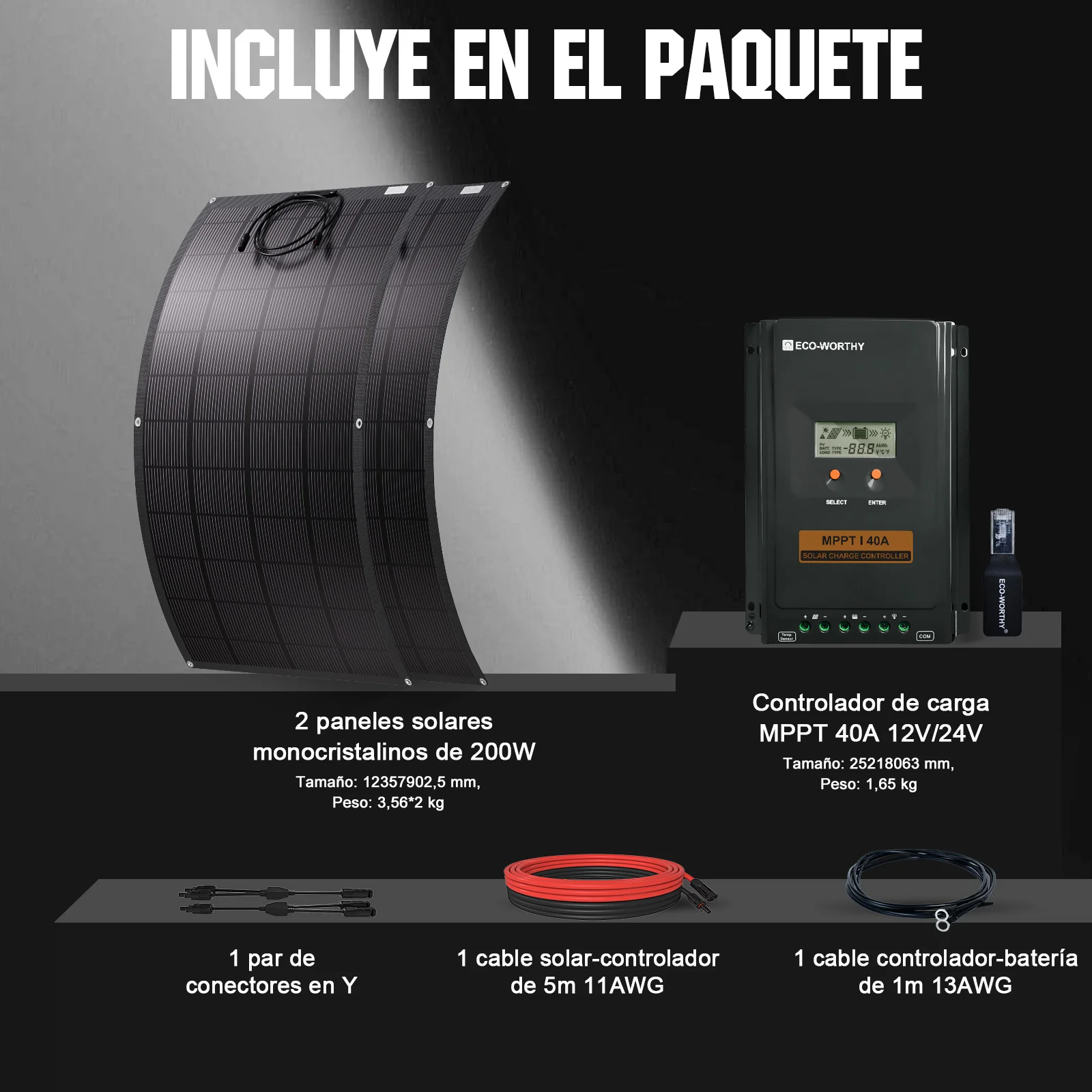 Kit Solar Para Embarcaciones Y Barcos 400W con Placas Flexibles - Image 3