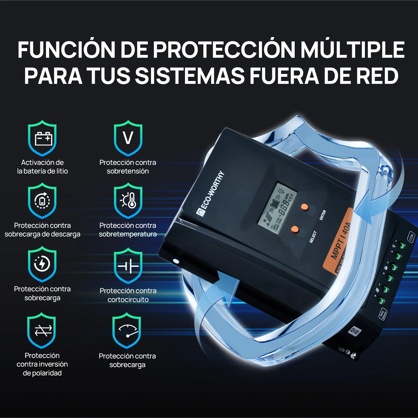 Kit Solar Para Embarcaciones Y Barcos 400W con Placas Flexibles - Image 5
