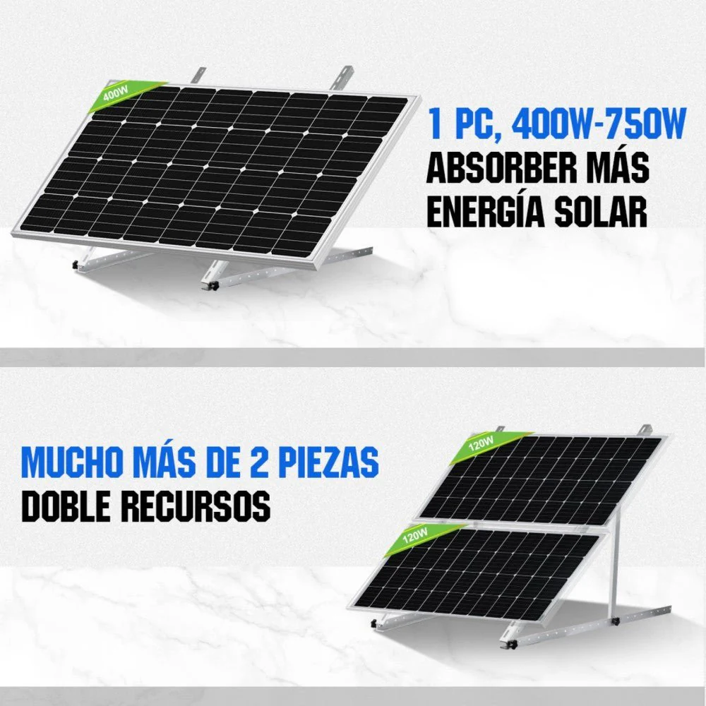 Soportes de montaje de inclinación ajustable para panel solar de 45" de longitud - Image 3
